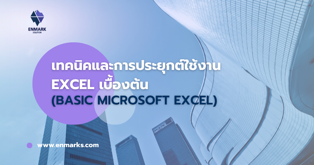 เทคนิคและการประยุกต์ใช้งาน Excel เบื้องต้น